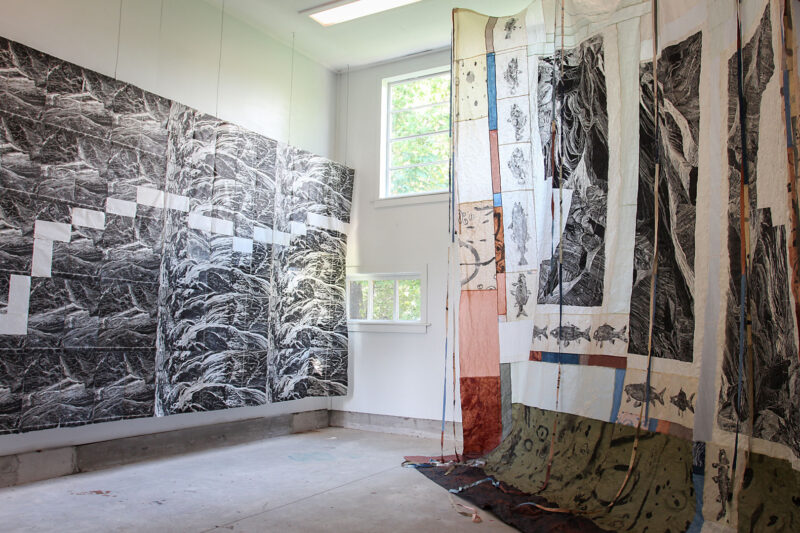 Display of artwork by Alexa Kumiko Hatanaka