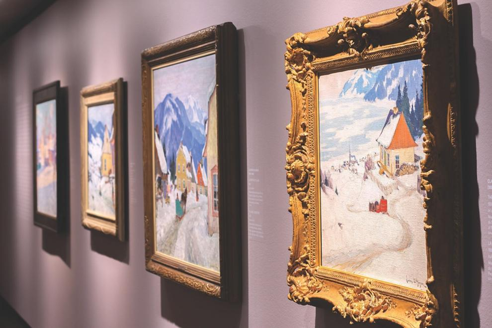 Clarence-Gagnon-canvases Canvases on wall