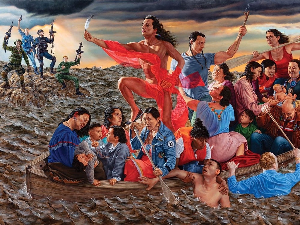 Kent Monkman – Resurgence of the People Acrylic painting