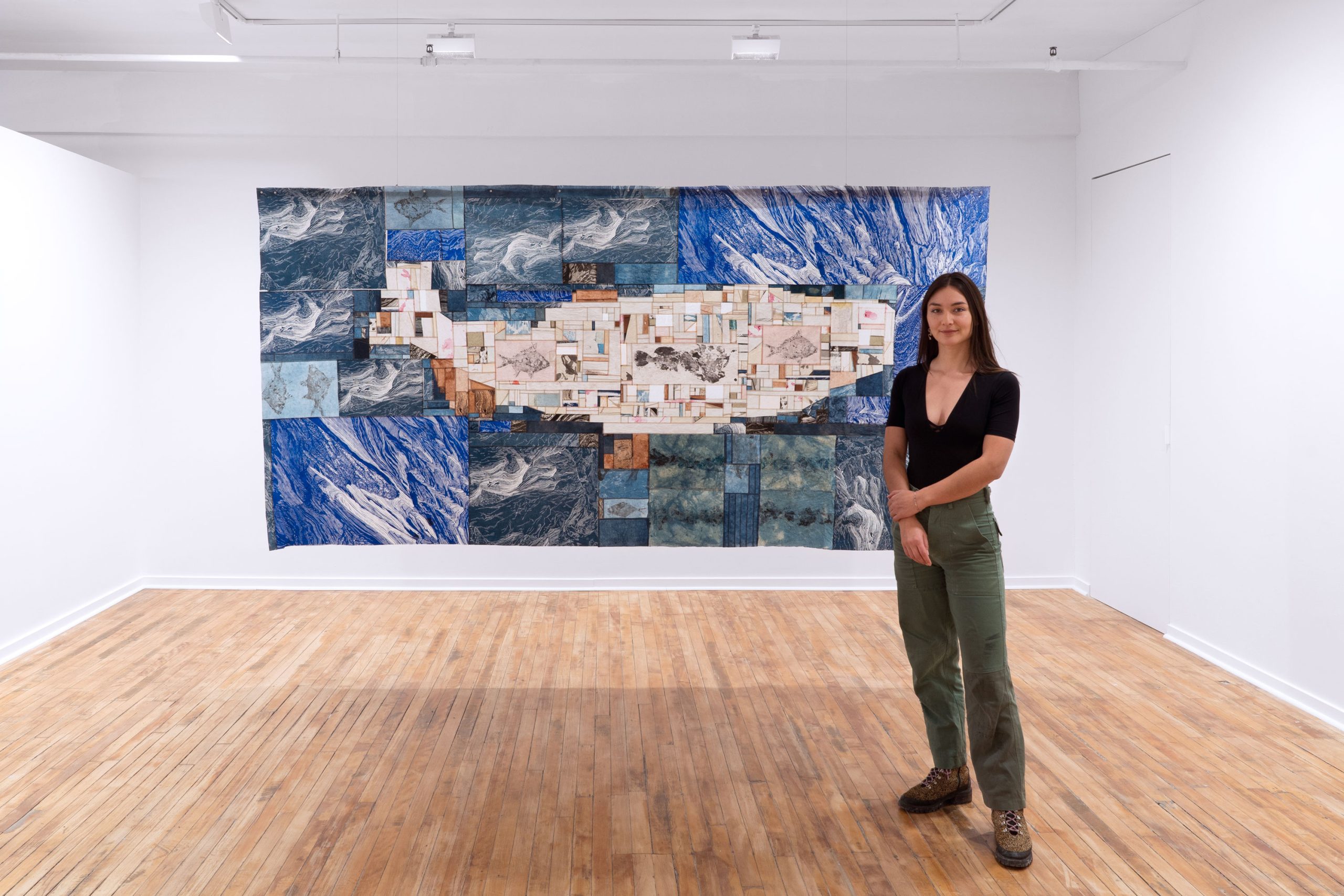 “Namazu”, washi patchwork